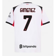 AC Milan Santiago Gimenez #7 Bortatröja 2025-26 Korta ärmar